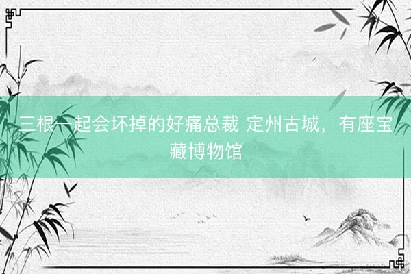 三根一起会坏掉的好痛总裁 定州古城，有座宝藏博物馆
