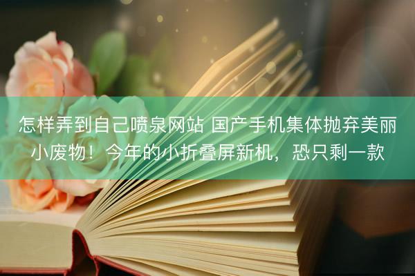怎样弄到自己喷泉网站 国产手机集体抛弃美丽小废物！今年的小折叠屏新机，恐只剩一款