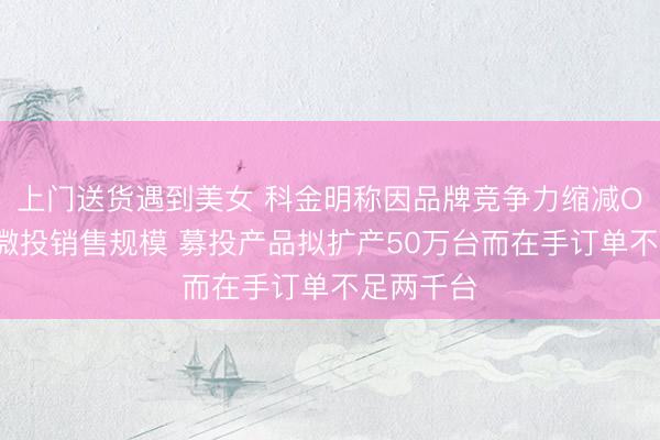 上门送货遇到美女 科金明称因品牌竞争力缩减OBM智能微投销售规模 募投产品拟扩产50万台而在手订单不足两千台
