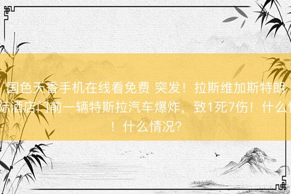 国色天香手机在线看免费 突发！拉斯维加斯特朗普国际酒店门前一辆特斯拉汽车爆炸，致1死7伤！什么情况？