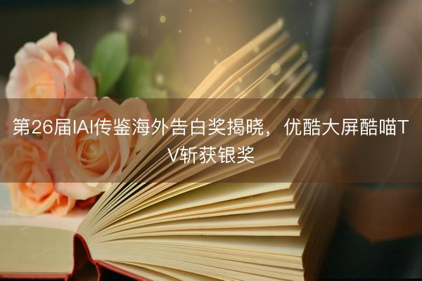 第26届IAI传鉴海外告白奖揭晓，优酷大屏酷喵TV斩获银奖